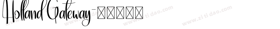 Holland Gateway字体转换
